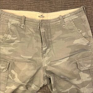 Hollister Gray Cargo Shorts Casual Style